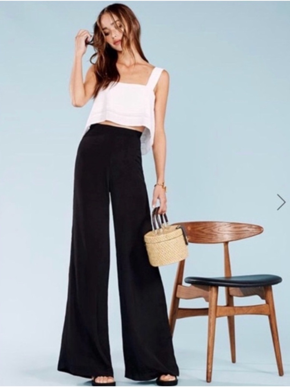 Reformation Sorrenti Silky Wide Leg Pant Sz 4